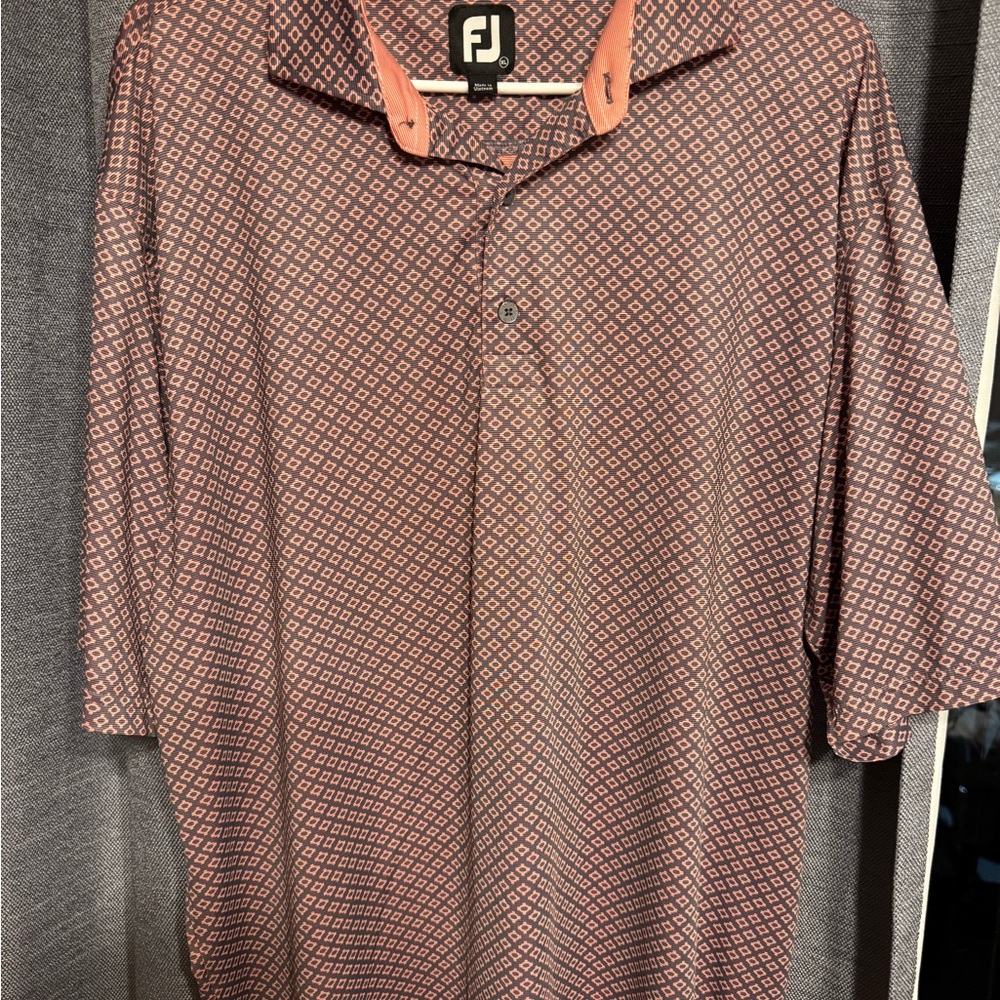 Men's Patterned Shirt - Black and Brown